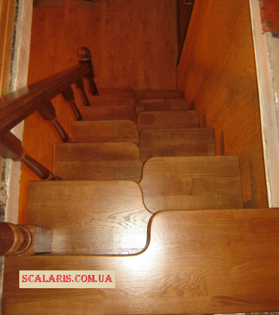 SCALARIS - деревянные лестницы эконом Русановская №1, изготовление лестниц