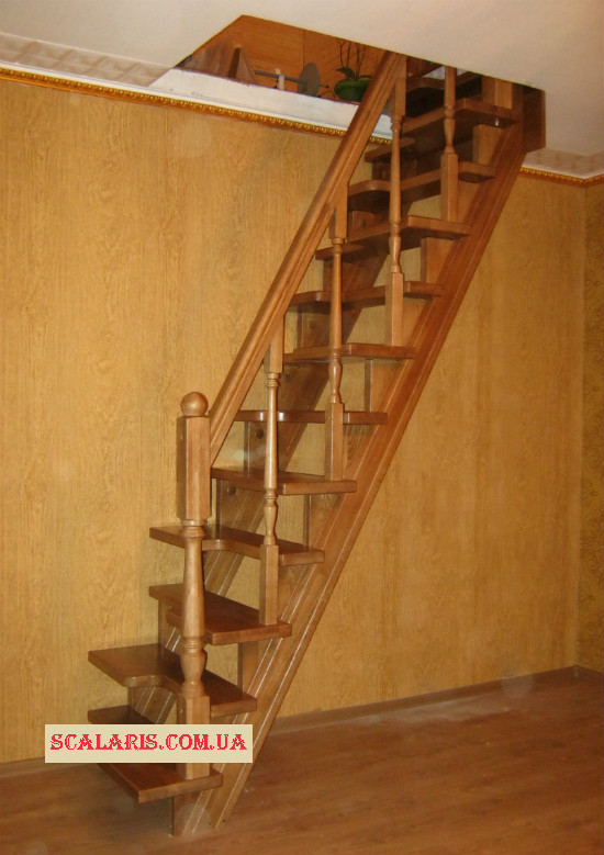 SCALARIS - деревянные лестницы эконом Русановская №2, изготовление лестниц