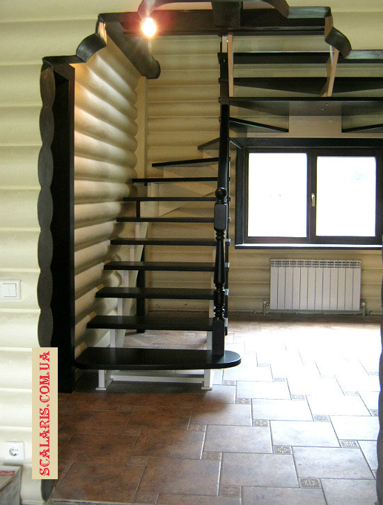 Открытые деревянные лестницы SCALARIS с.Кировское №4 - деревянные лестницы, изготовление деревянных лестниц заказ, готовые деревянные лестницы, изготовление лестниц, лестницы из дерева